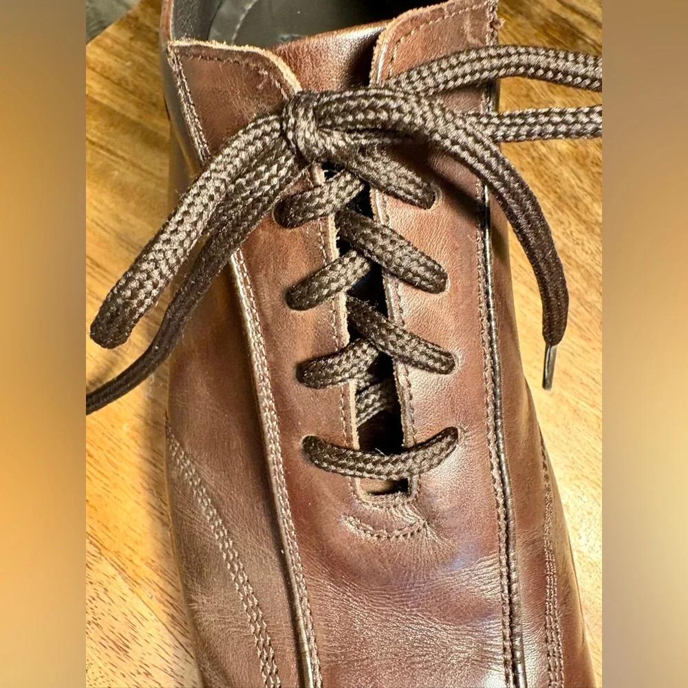 To Boot Dark New York Adam Derrick Made in Italy Brown Leather Oxfords